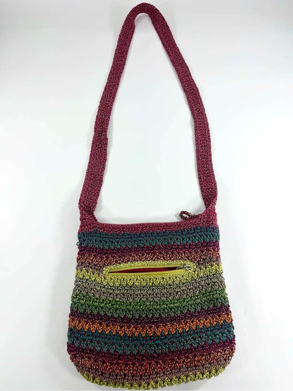 The Sak‎ Boho Festival Crochet Crossbody Bag Artisan Hippie Cottagecore Purse